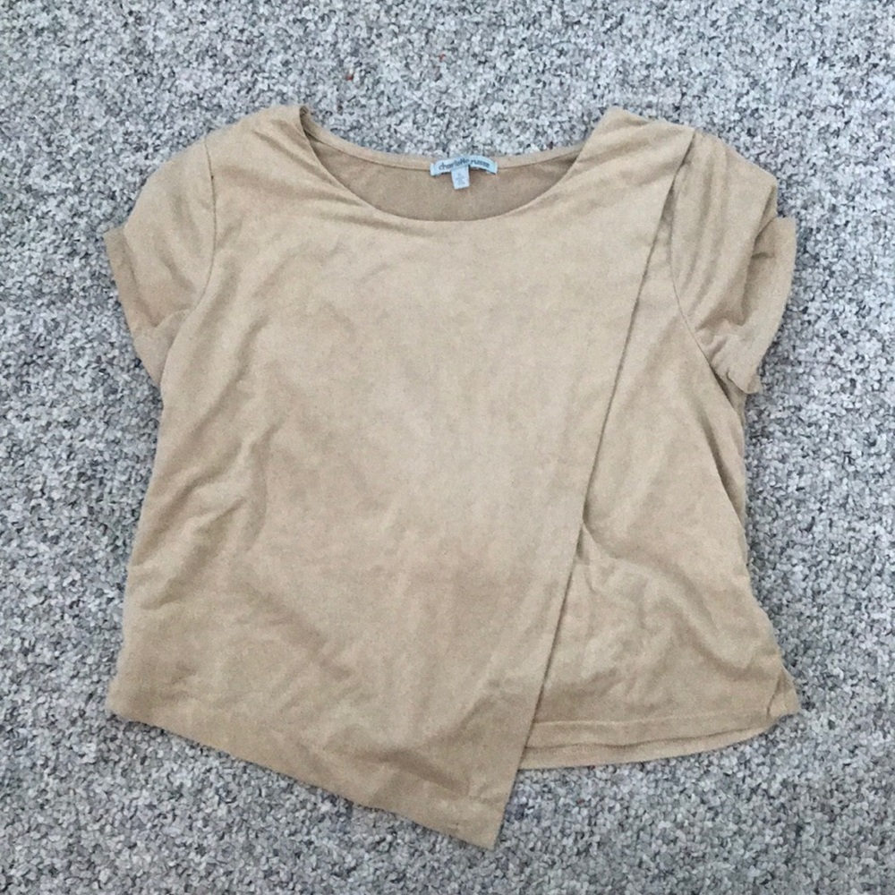Suede Crop Top